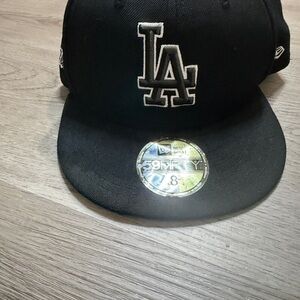 Los Angeles Dodgers 9FIFTY Adjustable Cap - LA MLB New Era Hat - Black Snapback